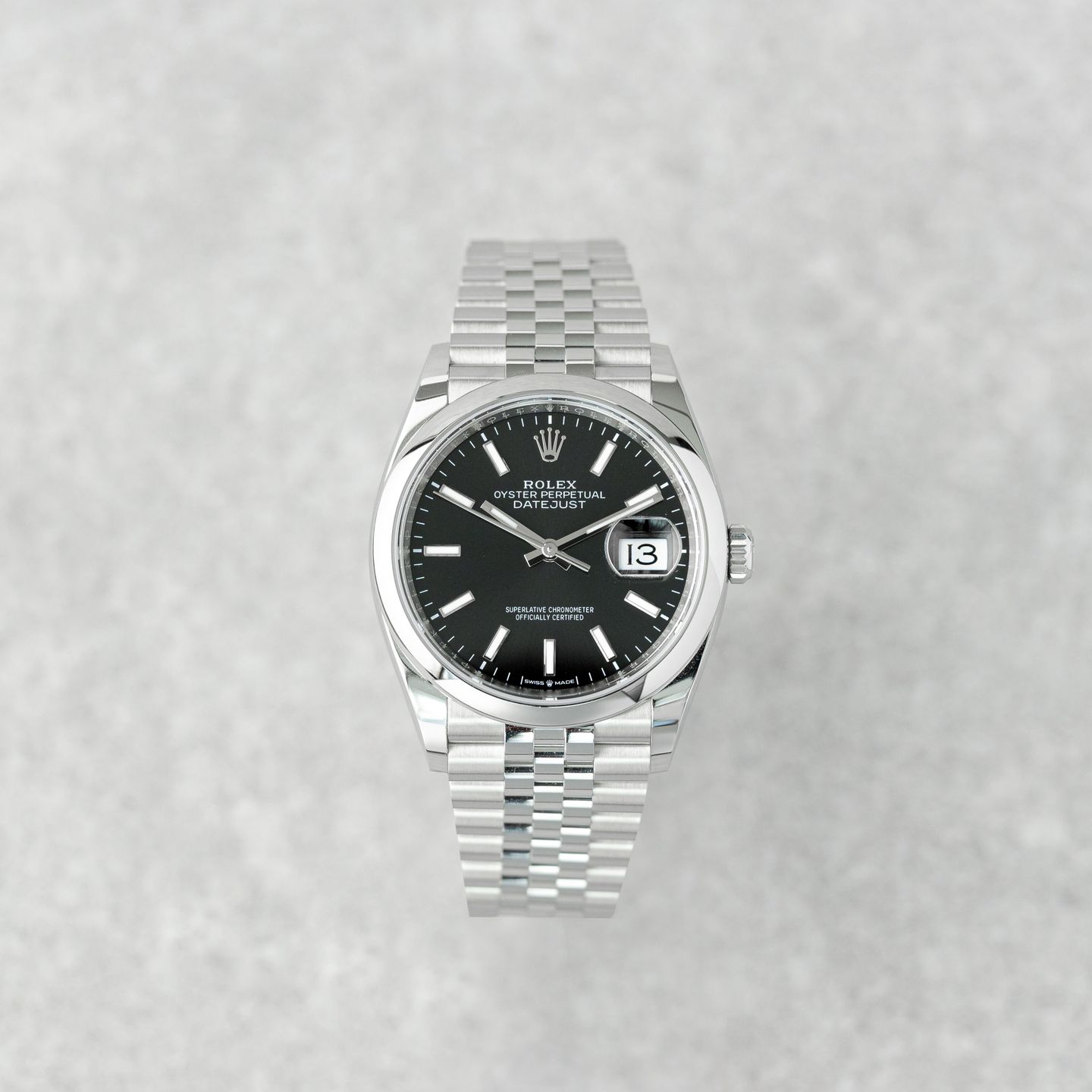 Rolex Datejust 36 126200 (2026) - Black dial 36 mm Steel case (1/8)