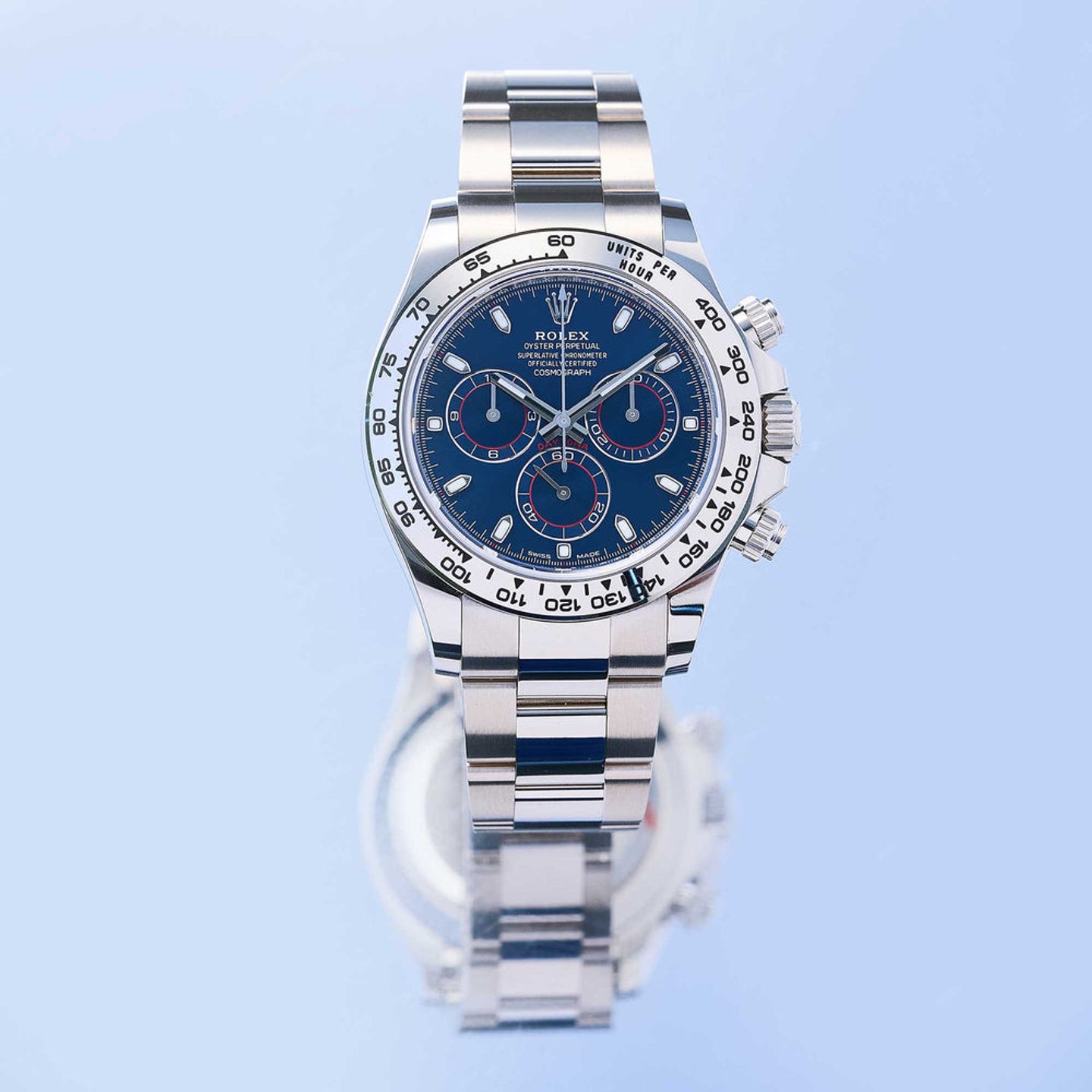 Rolex Daytona 116509 (2021) - Blue dial 40 mm White Gold case (1/8)