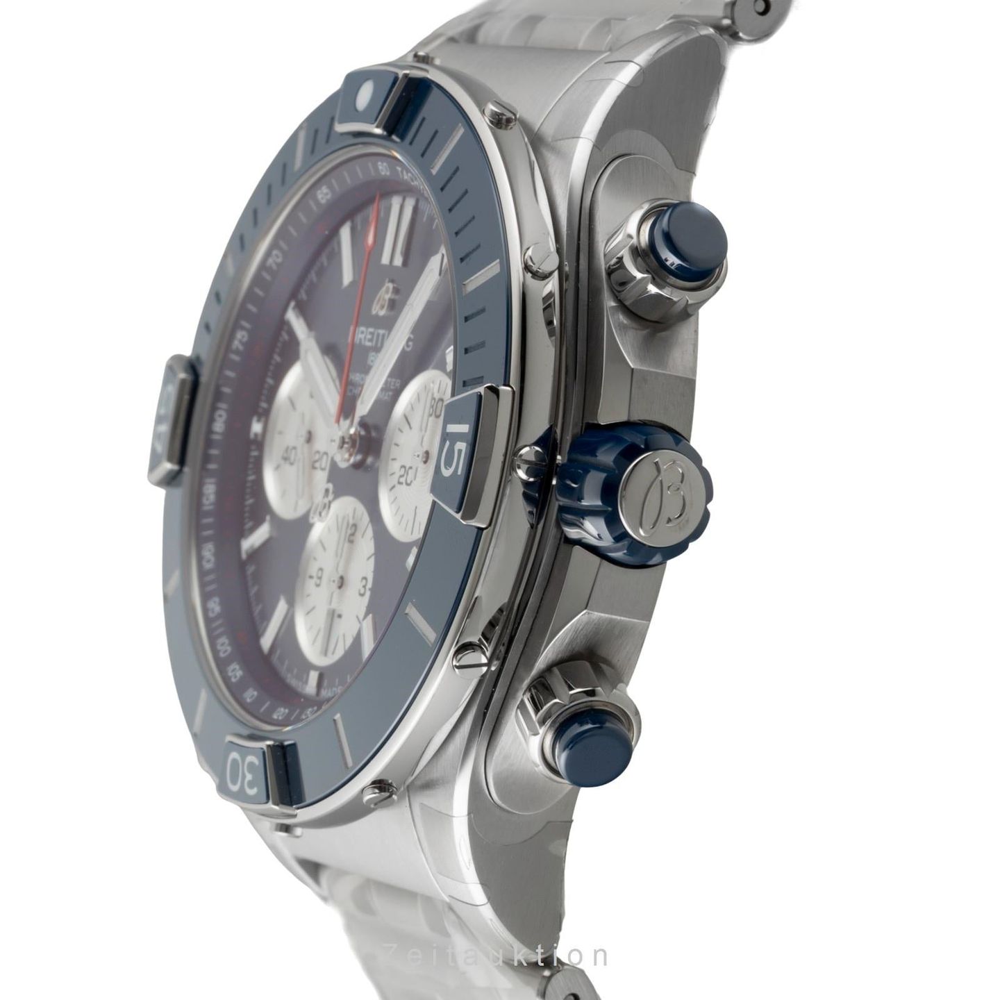 Breitling Chronomat AB0136161C1A1 (Unknown (random serial)) - Blue dial 44 mm Steel case (5/8)