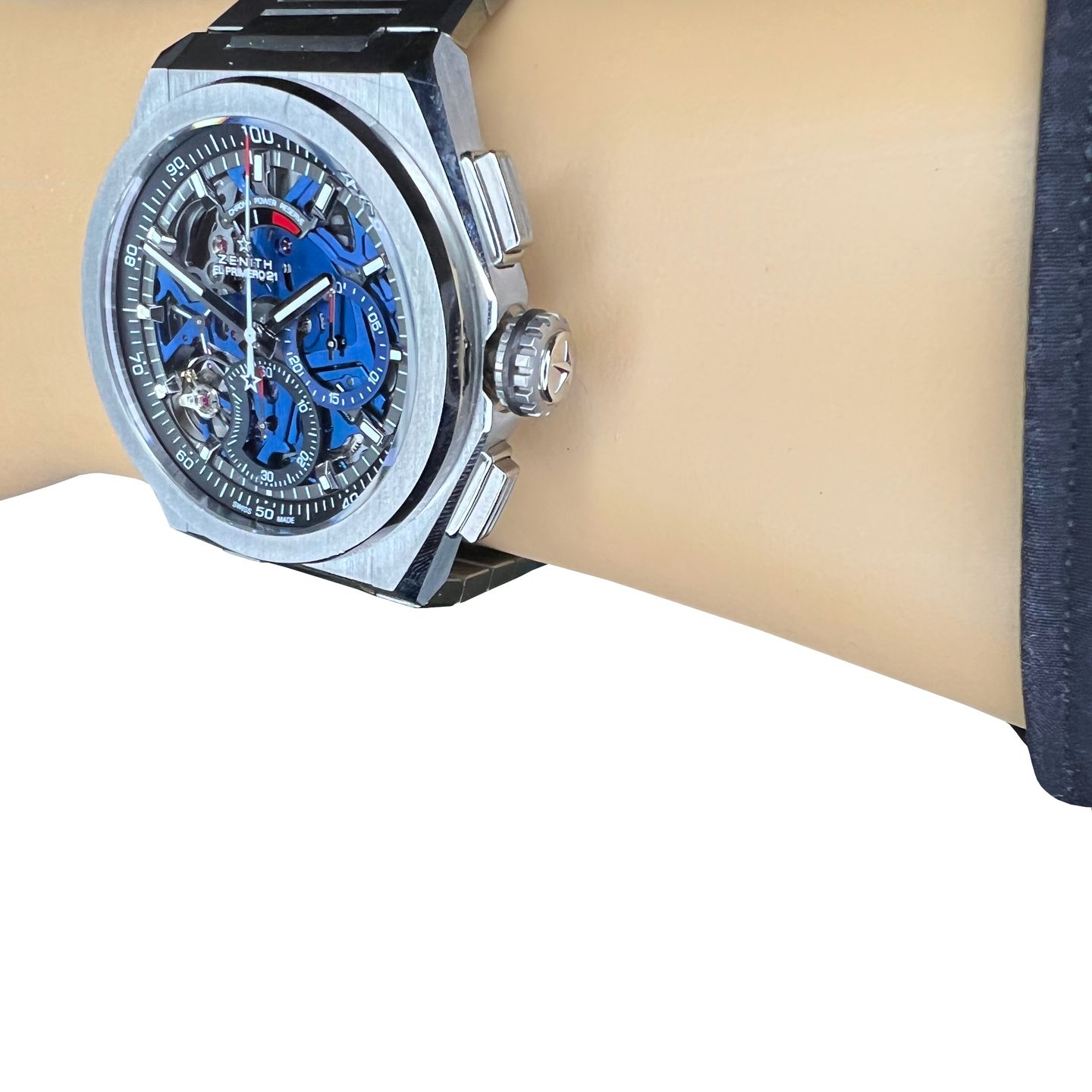 Zenith Defy El Primero 95.9002.9004/78.M9000 (2024) - Transparent dial 44 mm Titanium case (5/8)