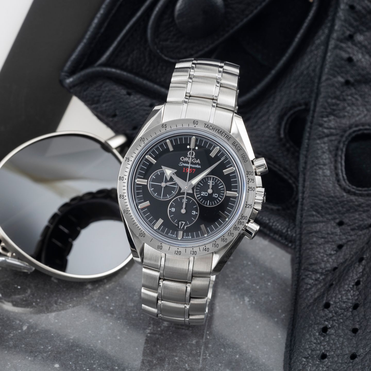 Omega Speedmaster Broad Arrow 321.10.42.50.01.001 (2010) - Zwart wijzerplaat 42mm Staal (1/8)