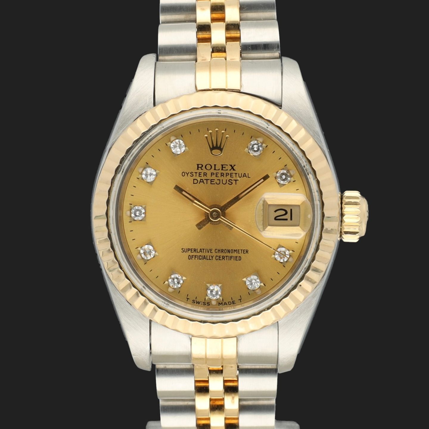 Rolex Lady-Datejust 69173 (1993) - 26mm Goud/Staal (3/8)