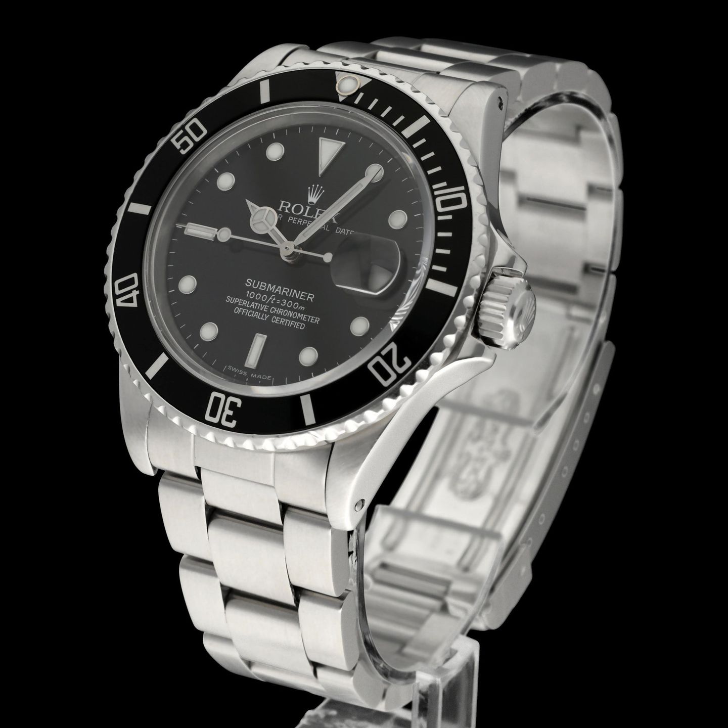 Rolex Submariner Date 16800 (1982) - Black dial 40 mm Steel case (2/8)