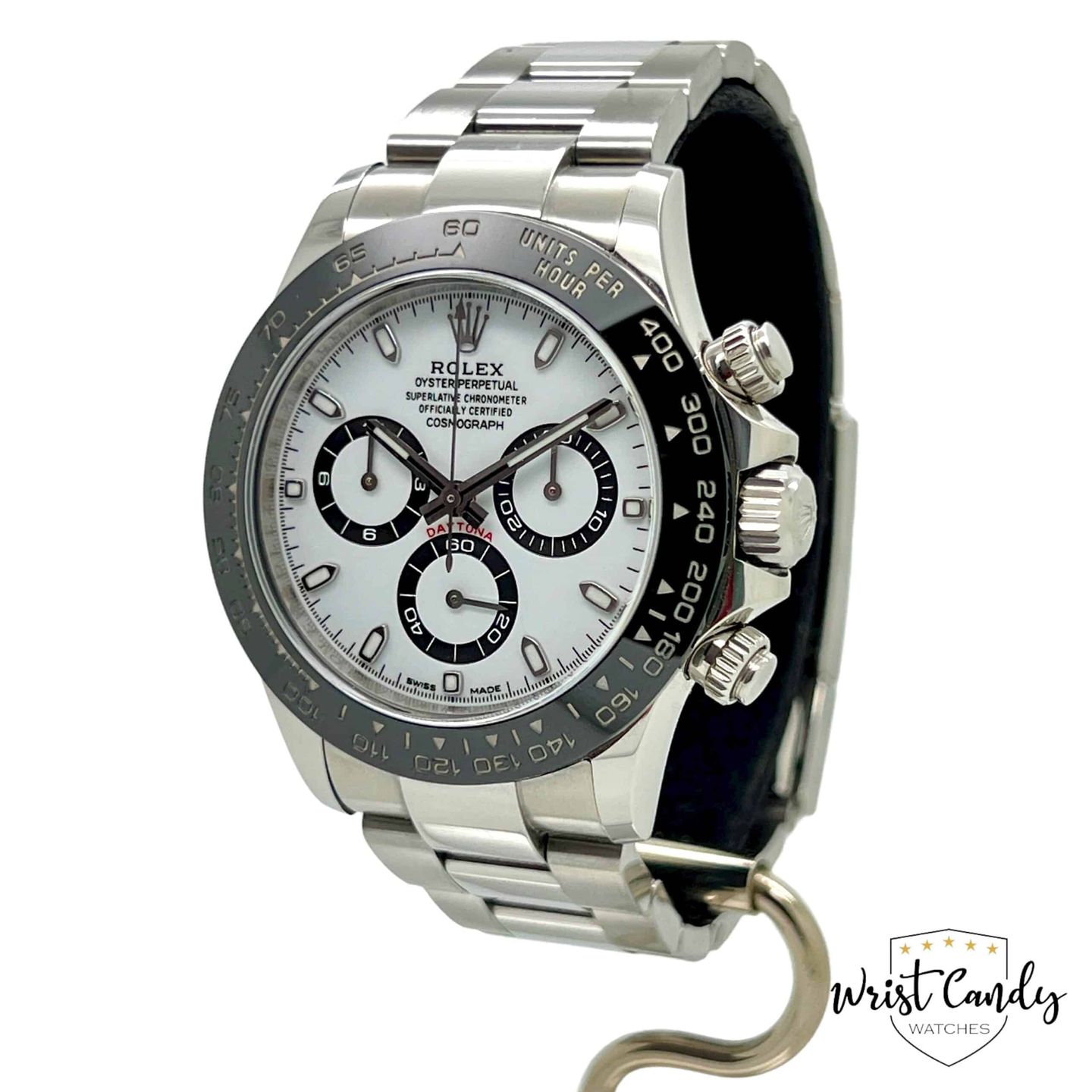 Rolex Daytona 116500LN (2018) - Wit wijzerplaat 40mm Staal (2/8)