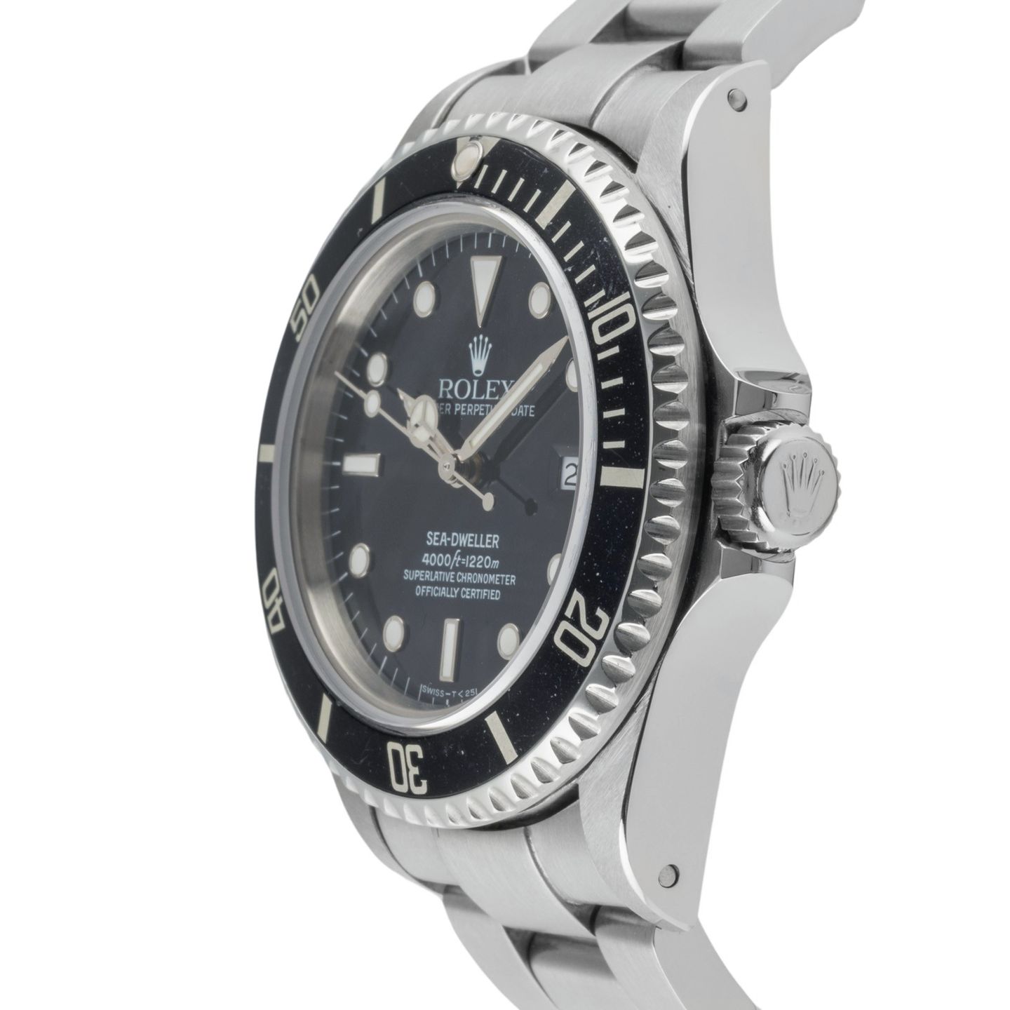 Rolex Sea-Dweller 4000 16600 (2000) - Zwart wijzerplaat 40mm Staal (6/8)