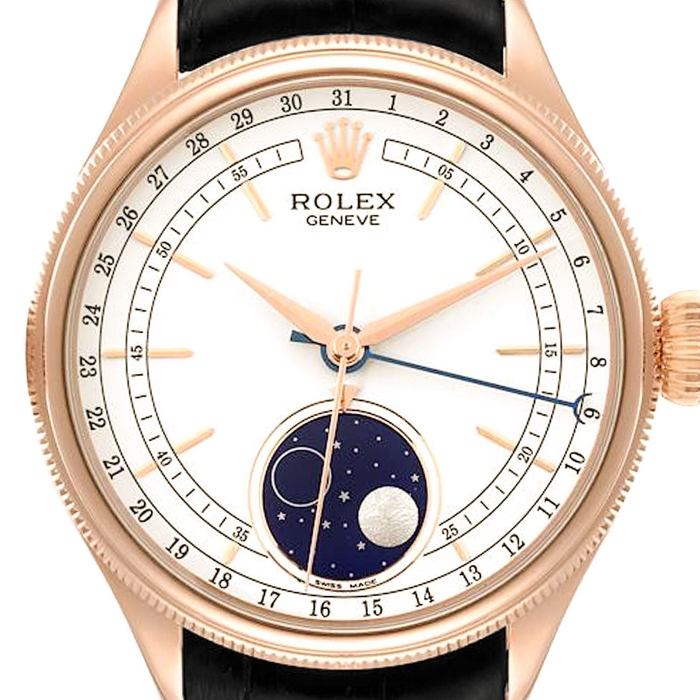 Rolex Cellini Moonphase 50535 (2019) - Wit wijzerplaat 39mm Roségoud (2/4)