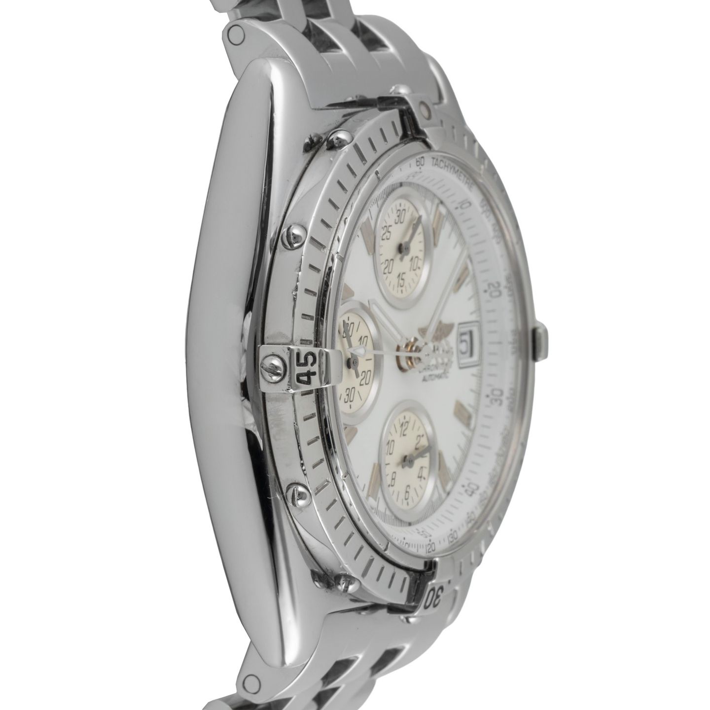 Breitling Chronomat A13050.1 (1999) - White dial 39 mm Steel case (7/8)