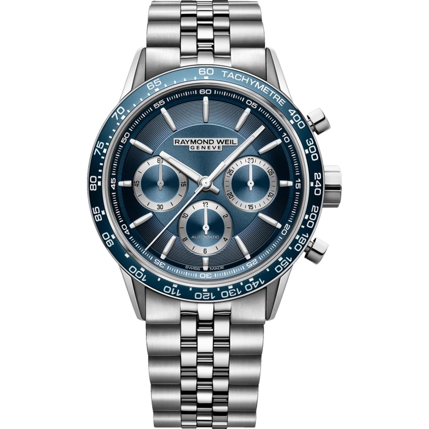 Raymond Weil Freelancer 7741-ST3-50021 (2026) - Blauw wijzerplaat 44mm Staal (1/1)