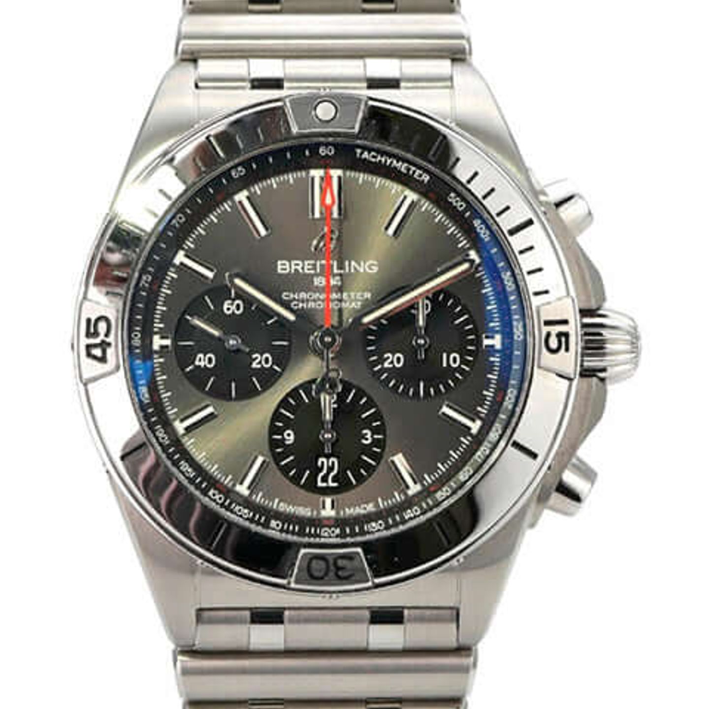 Breitling Chronomat 42 AB01348A1B1A1 (2021) - Grey dial 42 mm Steel case (1/8)
