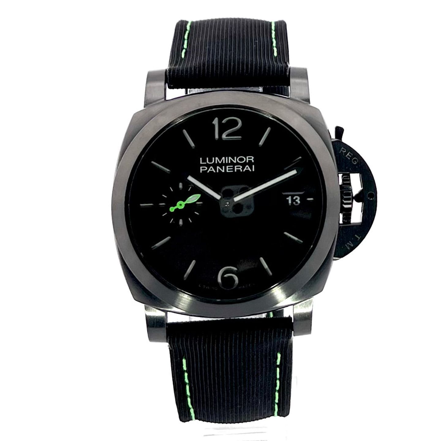 Panerai Luminor Marina PAM01353 (2023) - Groen wijzerplaat 40mm Staal (1/7)