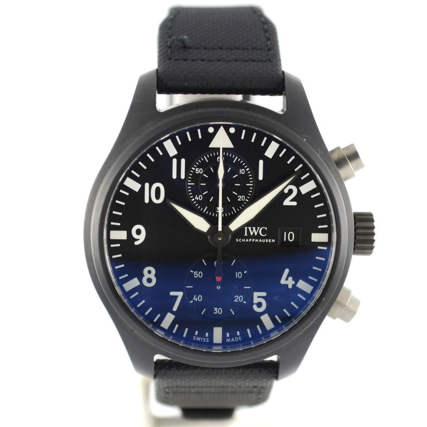 IWC Pilot Chronograph Top Gun IW389001 (2018) - Black dial 44 mm Ceramic case (1/7)