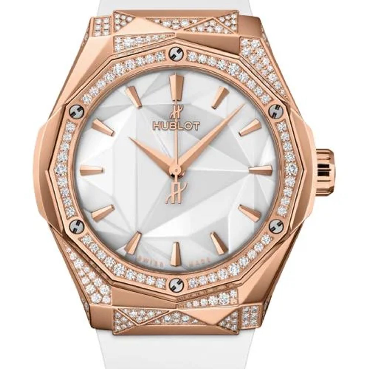 Hublot Classic Fusion 550.OS.2200.RW.1804.ORL20 (2026) - White dial 40 mm Gold/Steel case (1/1)
