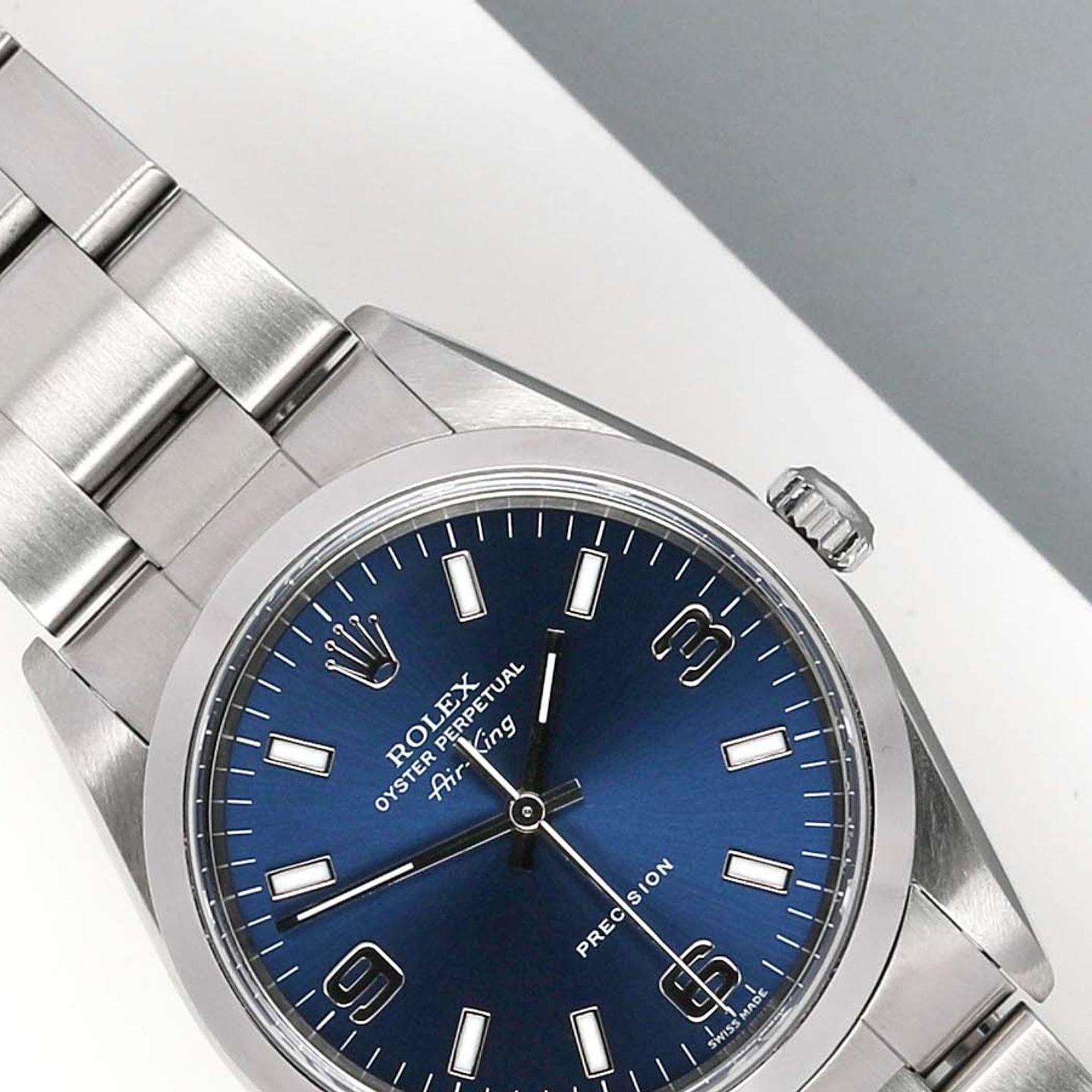 Rolex Air-King 14000M (Unknown (random serial)) - Blue dial 34 mm Steel case (3/7)
