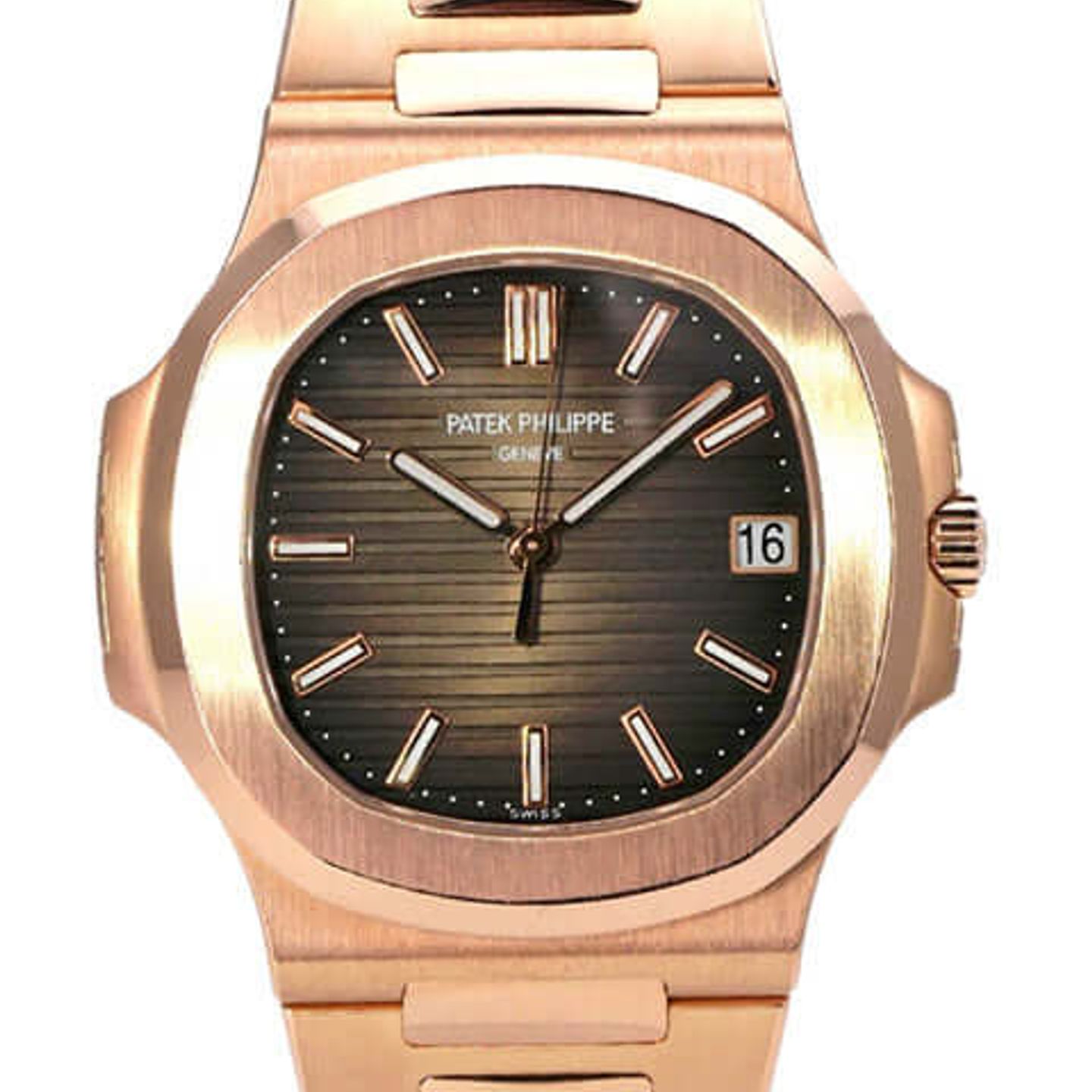 Patek Philippe Nautilus 5711/1R-001 (2016) - Brown dial 40 mm Rose Gold case (1/8)