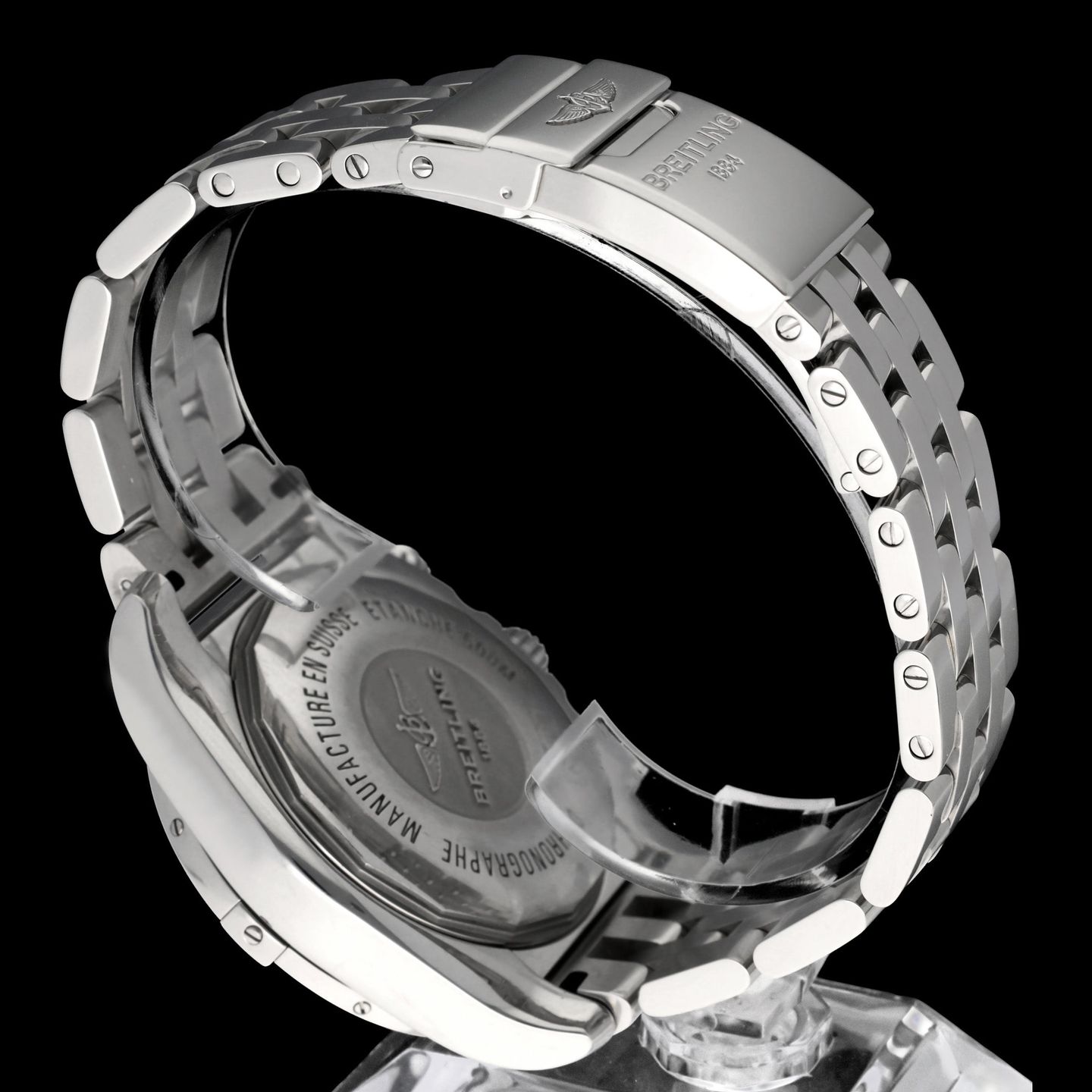 Breitling Chronomat 44 AB0115 (2017) - Zwart wijzerplaat 44mm Staal (8/8)