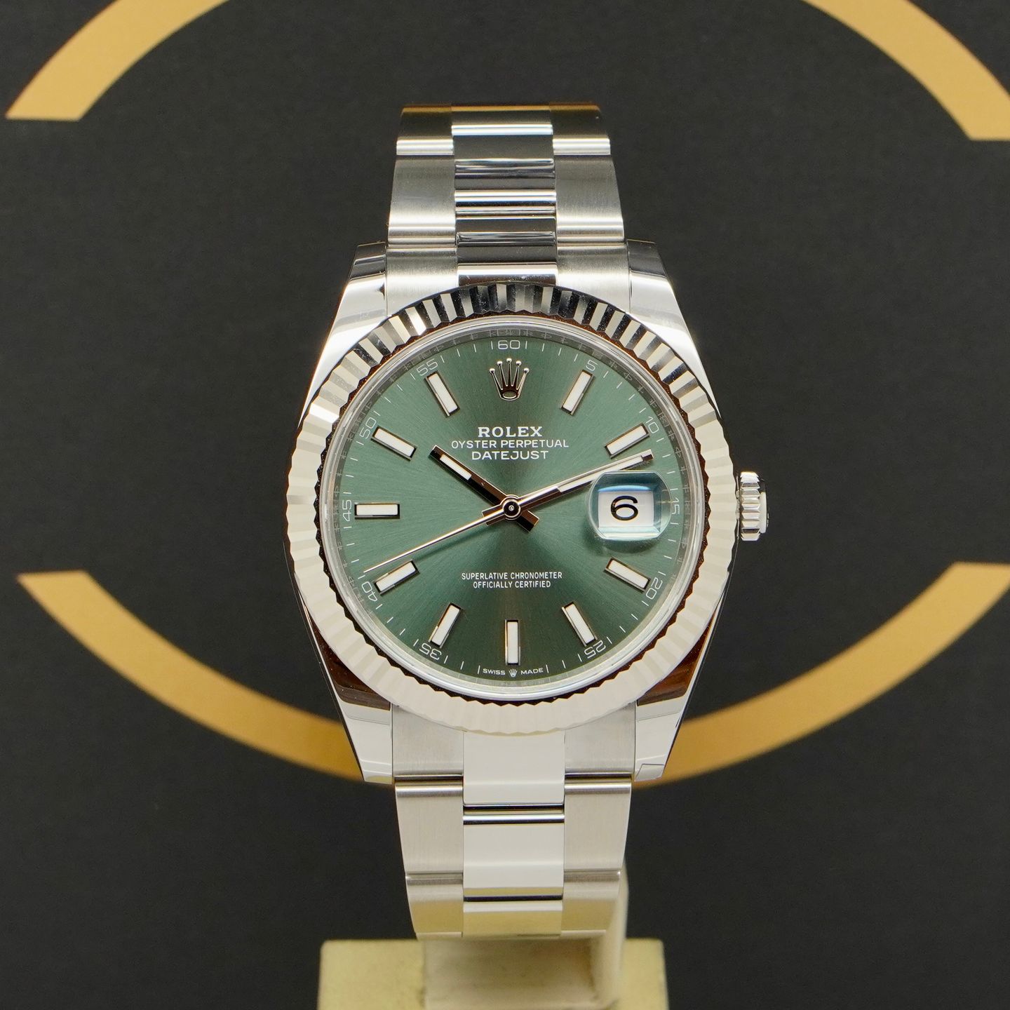 Rolex Datejust 41 126334 (2024) - Groen wijzerplaat 41mm Staal (1/7)