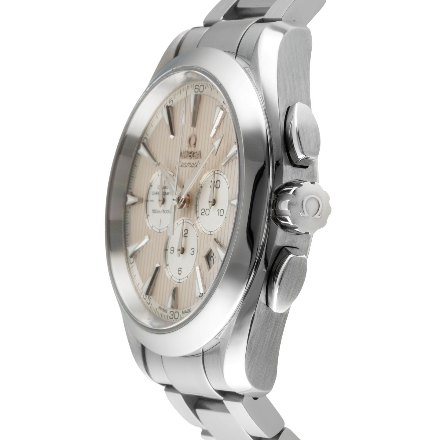 Omega Seamaster Aqua Terra 231.10.44.50.09.001 (Unknown (random serial)) - Beige dial 44 mm Steel case (6/8)