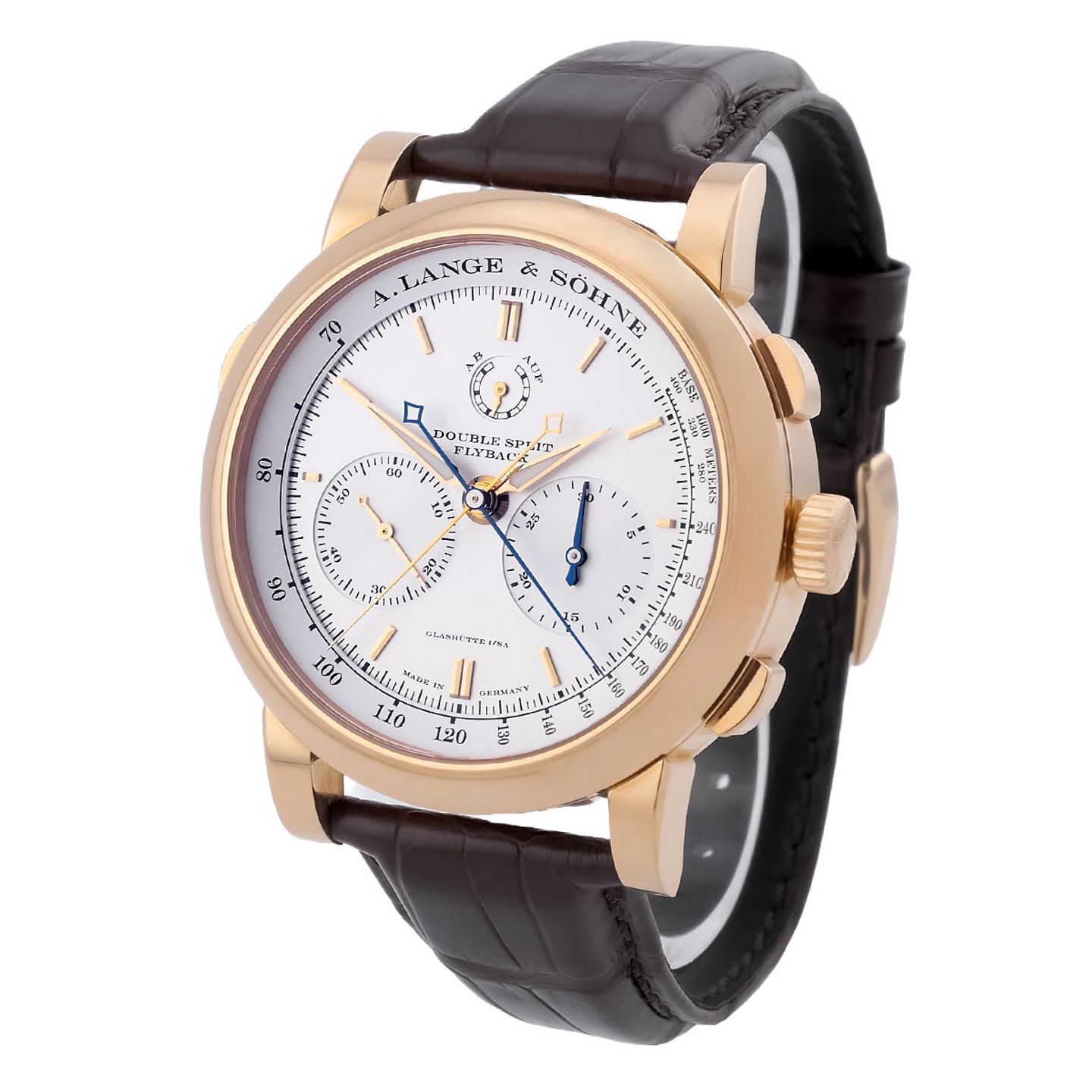 A. Lange & Söhne Double Split 404.032 (2016) - Silver dial 43 mm Rose Gold case (2/8)