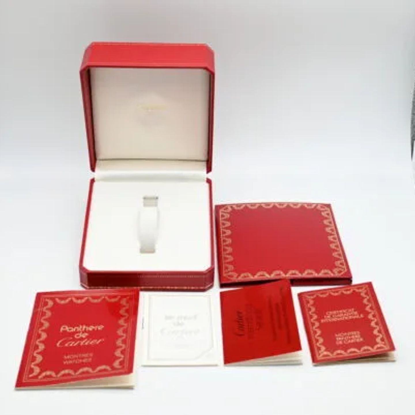 Cartier Panthère 166920 (1991) - Wit wijzerplaat 24mm Goud/Staal (2/8)