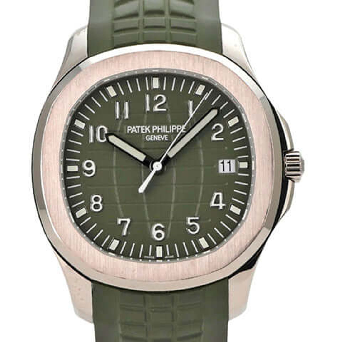Patek Philippe Aquanaut 5168G-010 (2020) - Green dial 42 mm White Gold case (1/8)