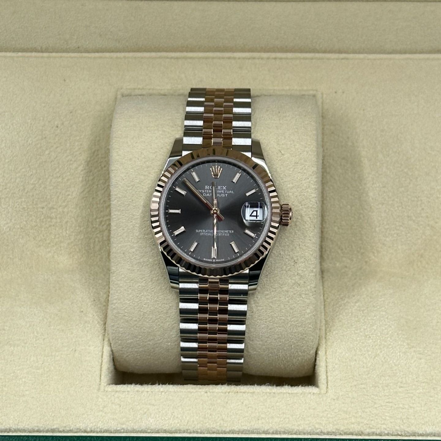 Rolex Datejust 31 278271 (2024) - Black dial 31 mm Steel case (5/8)