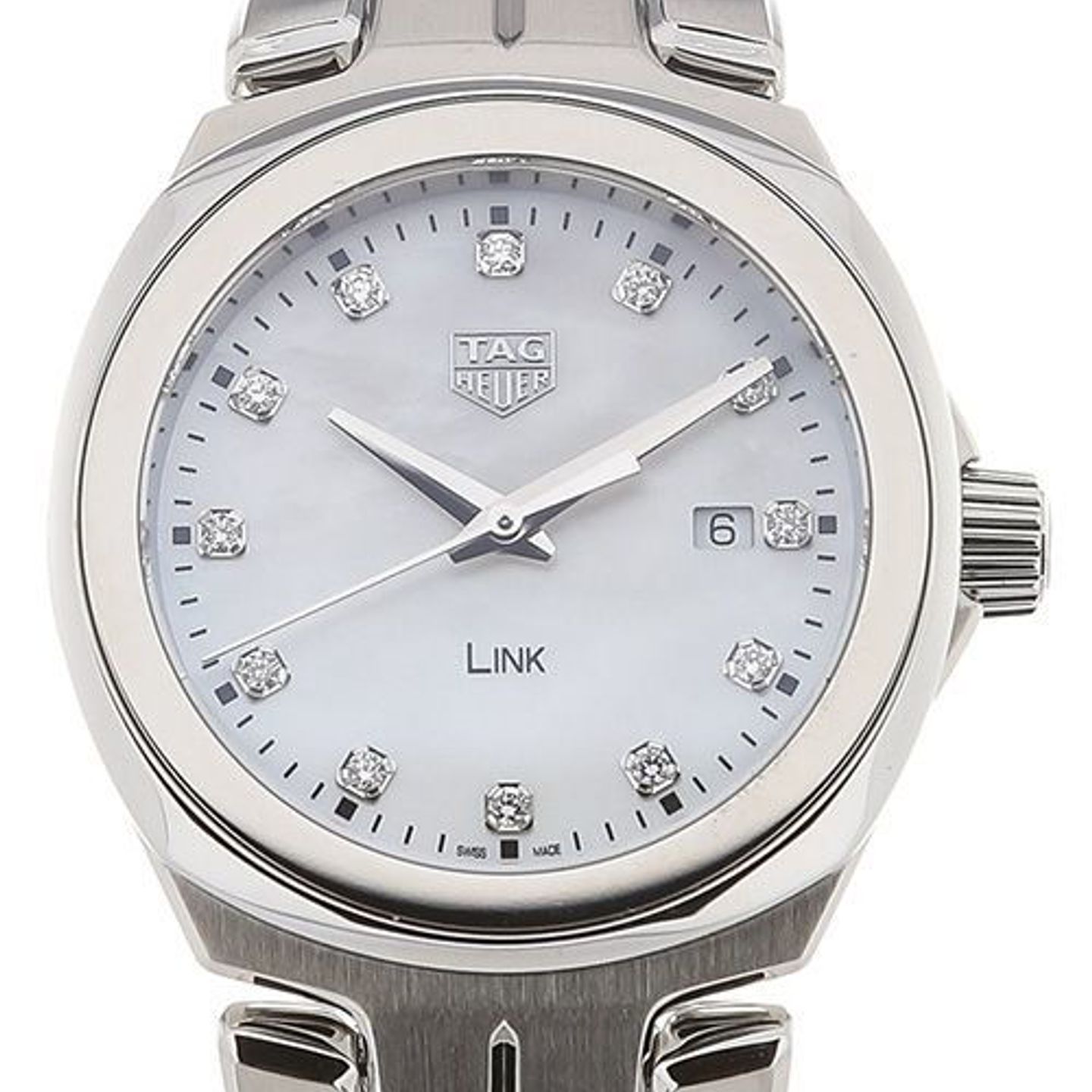 TAG Heuer Link Lady WBC1312.BA0600 (2024) - Wit wijzerplaat 32mm Staal (1/4)