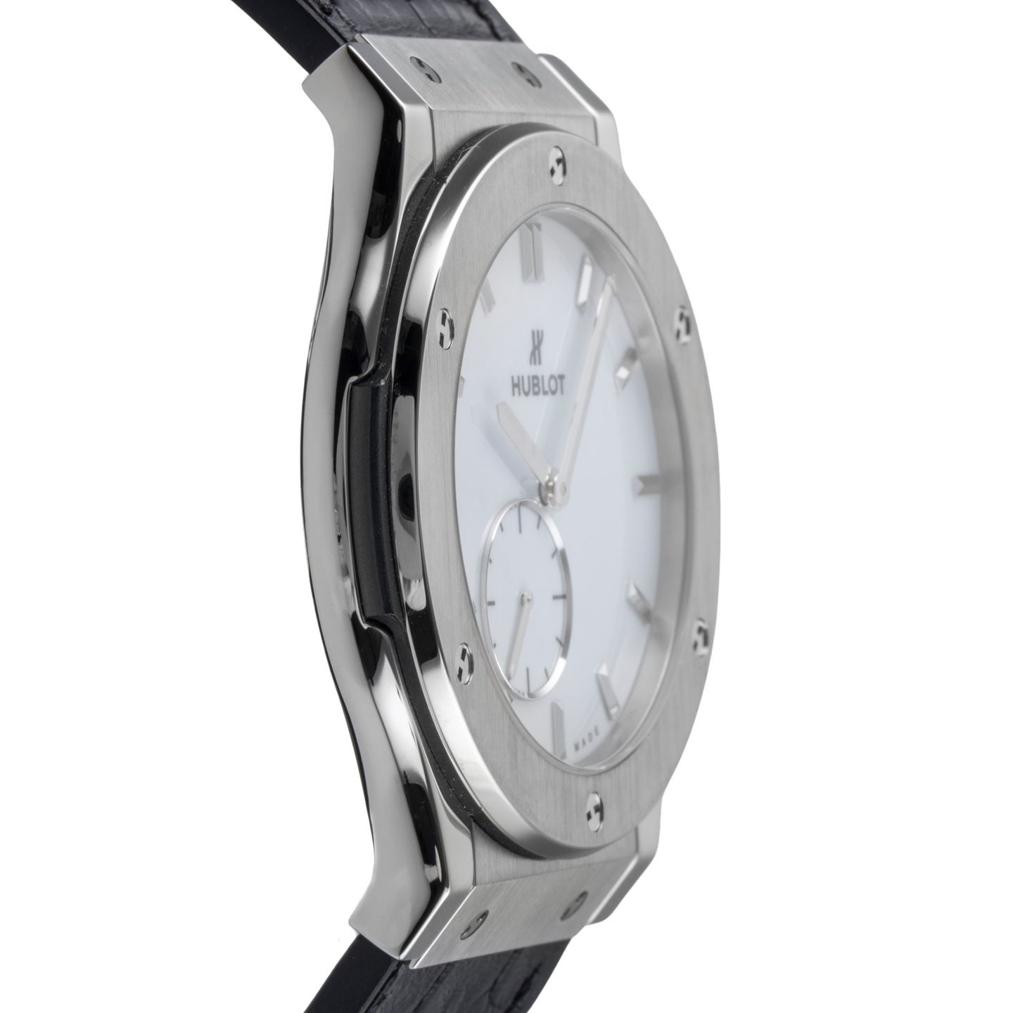 Hublot Classic Fusion Ultra-Thin 515.NX.2210.LR (2023) - White dial 45 mm Titanium case (7/8)