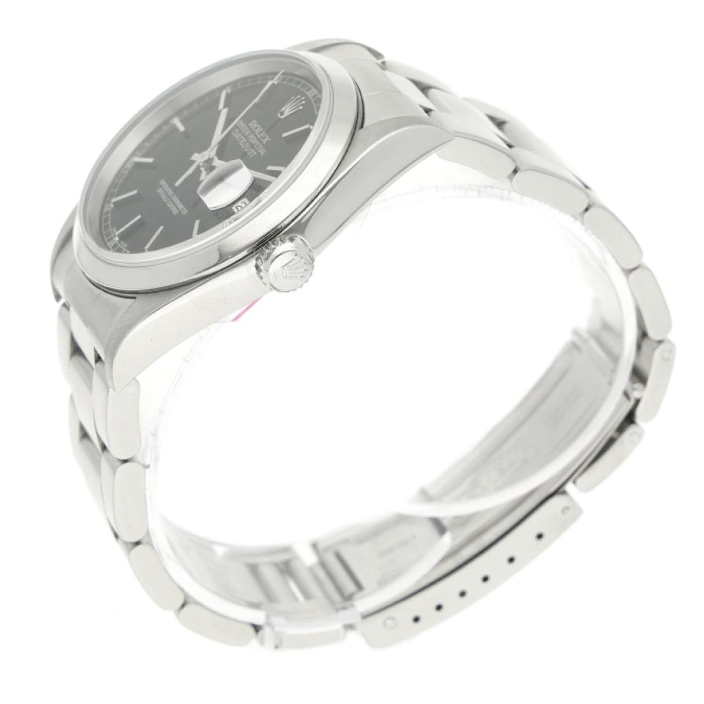 Rolex Datejust 36 16200 (2002) - Black dial 36 mm Steel case (4/7)