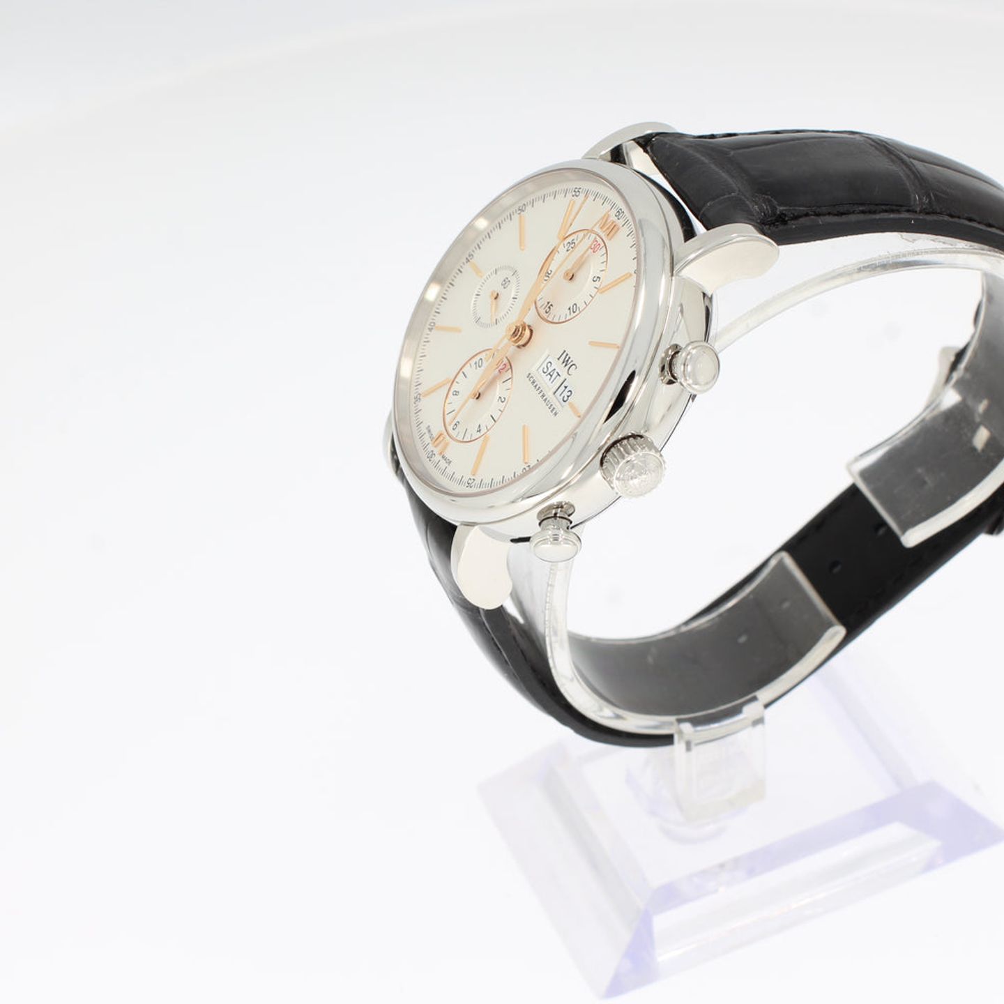 IWC Portofino Chronograph IW391031 (2025) - Silver dial 42 mm Steel case (2/4)