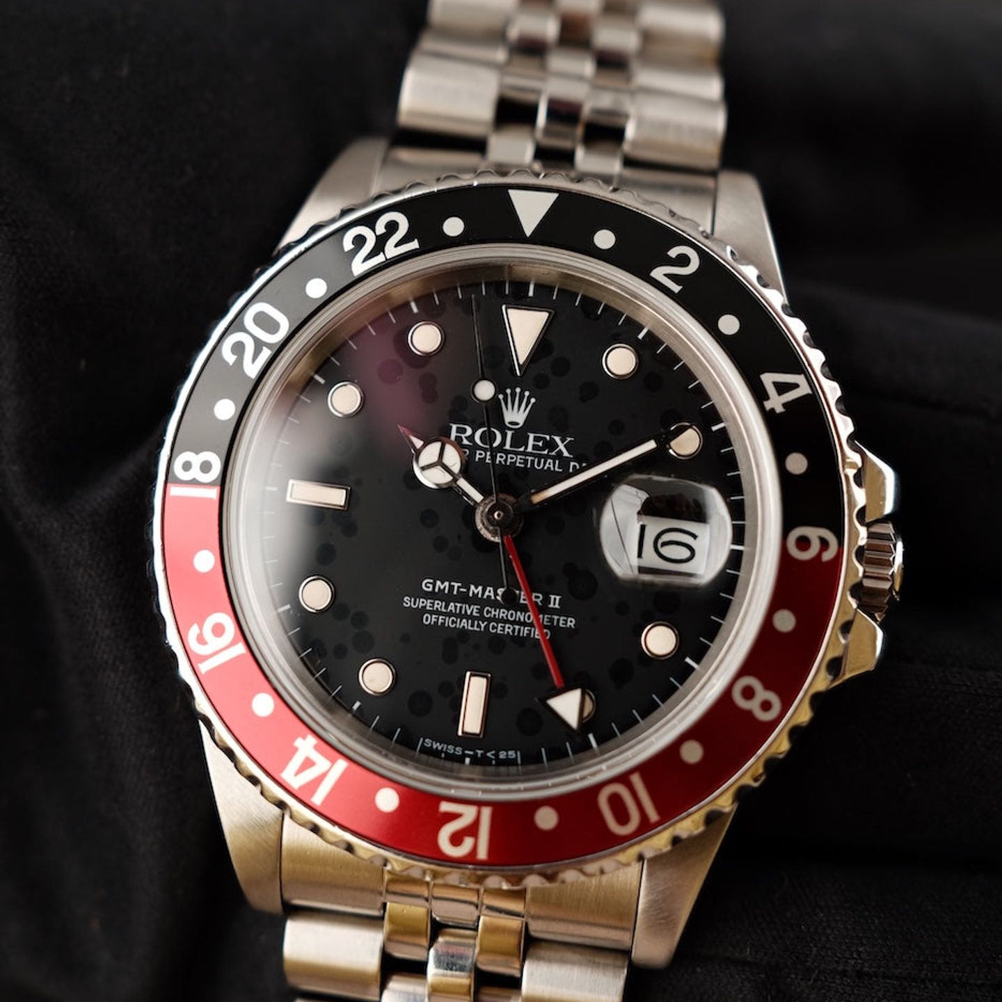 Rolex GMT-Master II 16760 (1989) - Zwart wijzerplaat 40mm Staal (4/8)