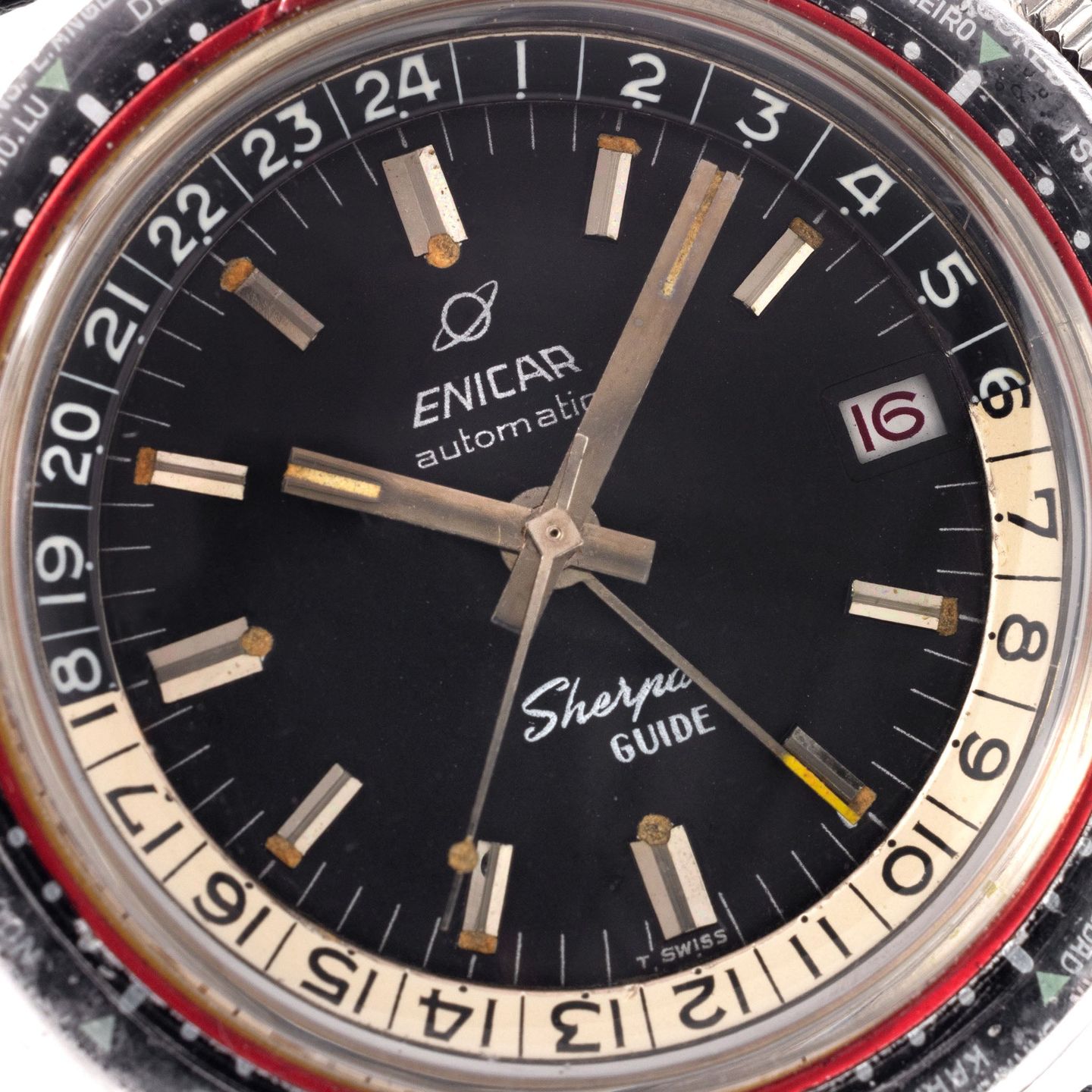 Enicar Vintage 146/001 (1960) - Black dial 43 mm Steel case (2/7)