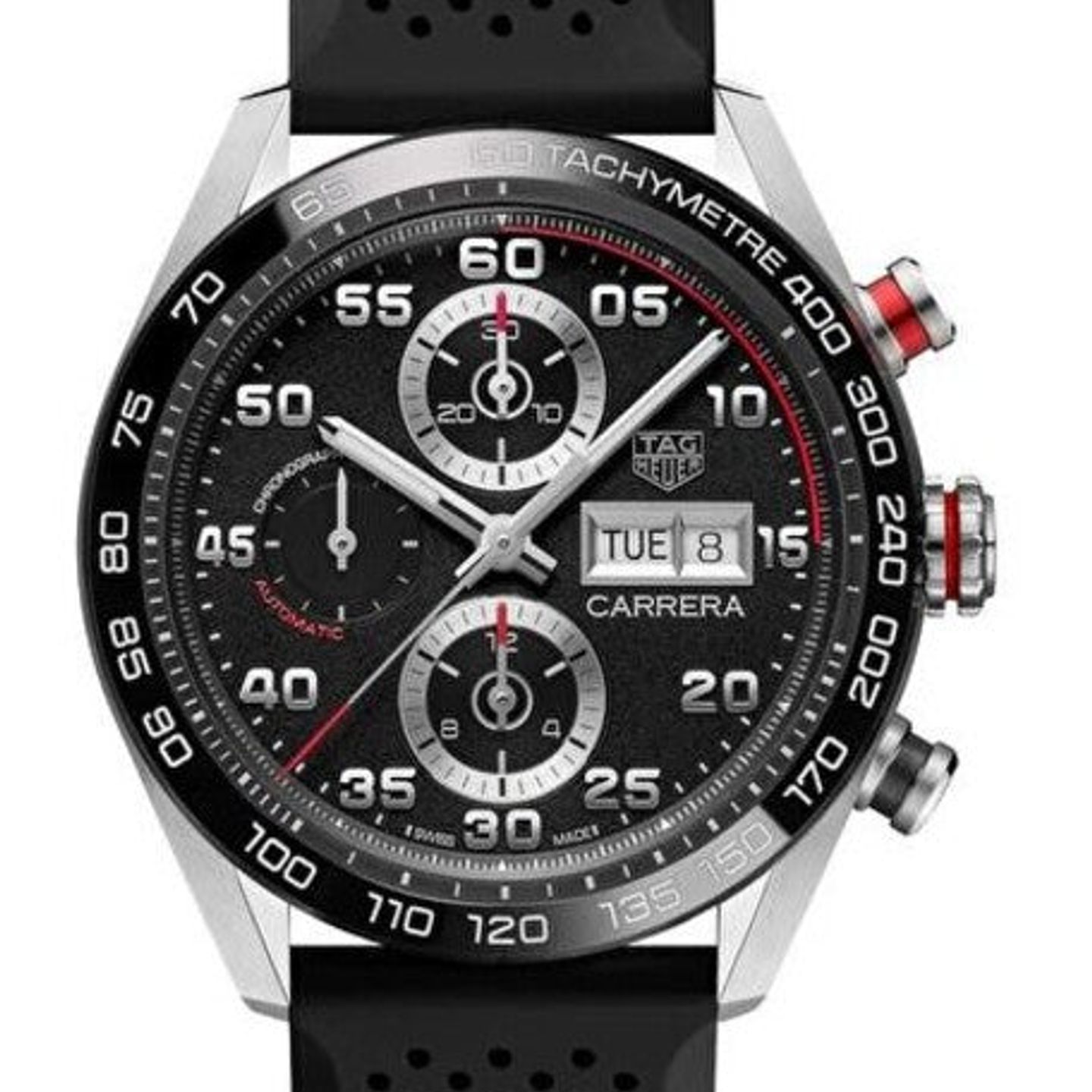 TAG Heuer Carrera Calibre 16 CBN2A1AA.FT6228 (2025) - Zwart wijzerplaat 44mm Staal (1/1)