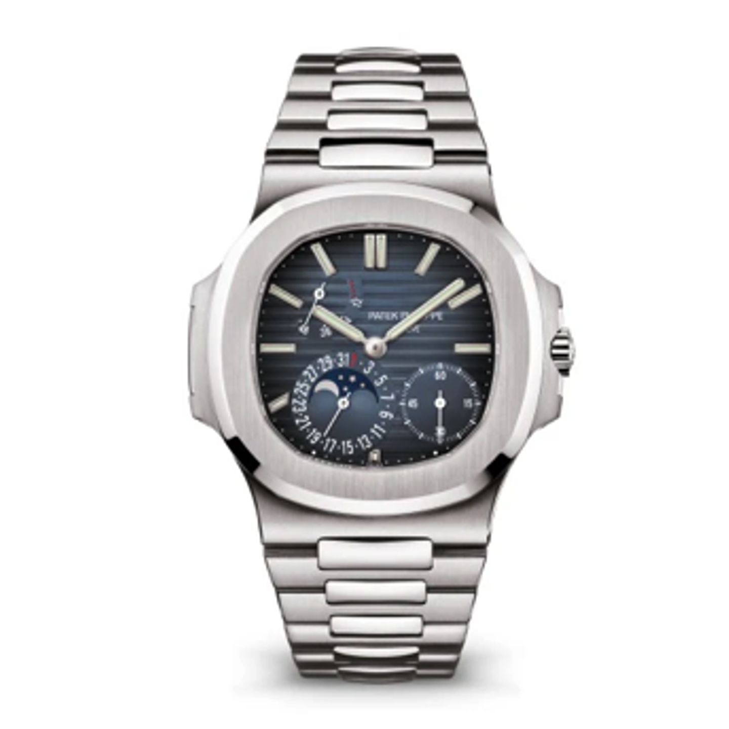 Patek Philippe Nautilus 5712/1A-001 (2008) - Blue dial 40 mm Steel case (1/2)