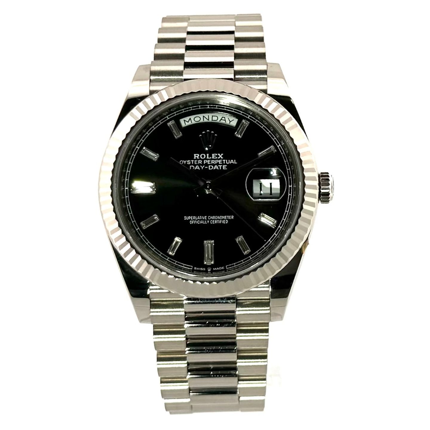 Rolex Day-Date 40 228239 (2021) - Zwart wijzerplaat 40mm Witgoud (1/7)