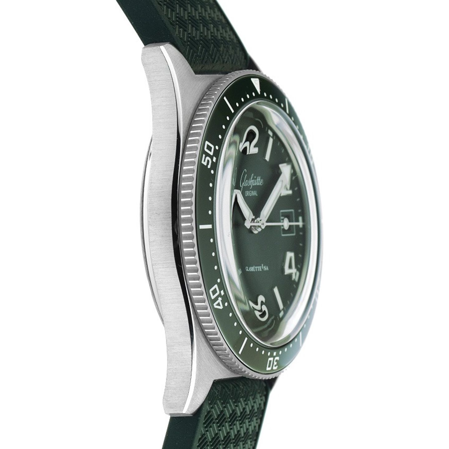 Glashütte Original SeaQ 1-39-11-13-83-37 (2025) - Green dial 40 mm Steel case (5/7)
