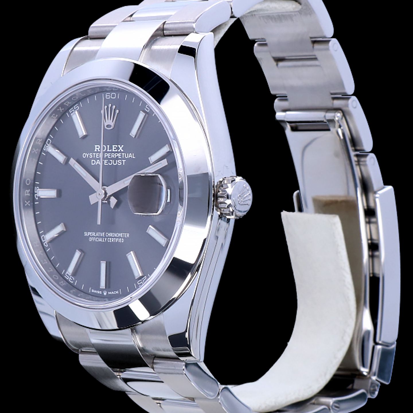 Rolex Datejust 41 126300 (2022) - Grey dial 41 mm Steel case (3/8)