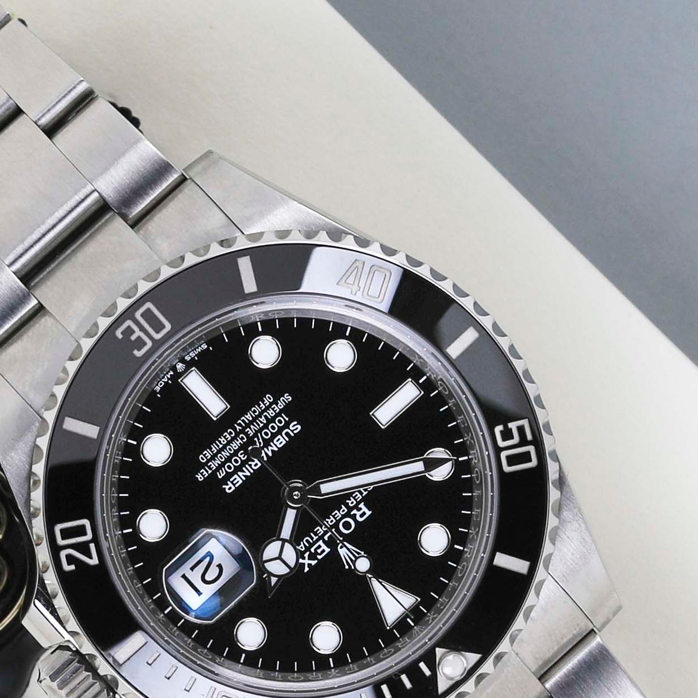 Rolex Submariner Date 126610LN (2022) - Zwart wijzerplaat 41mm Staal (4/8)