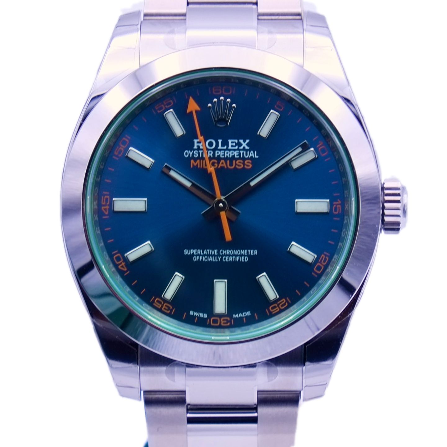 Rolex Milgauss 116400GV (2023) - Blue dial 40 mm Steel case (1/1)