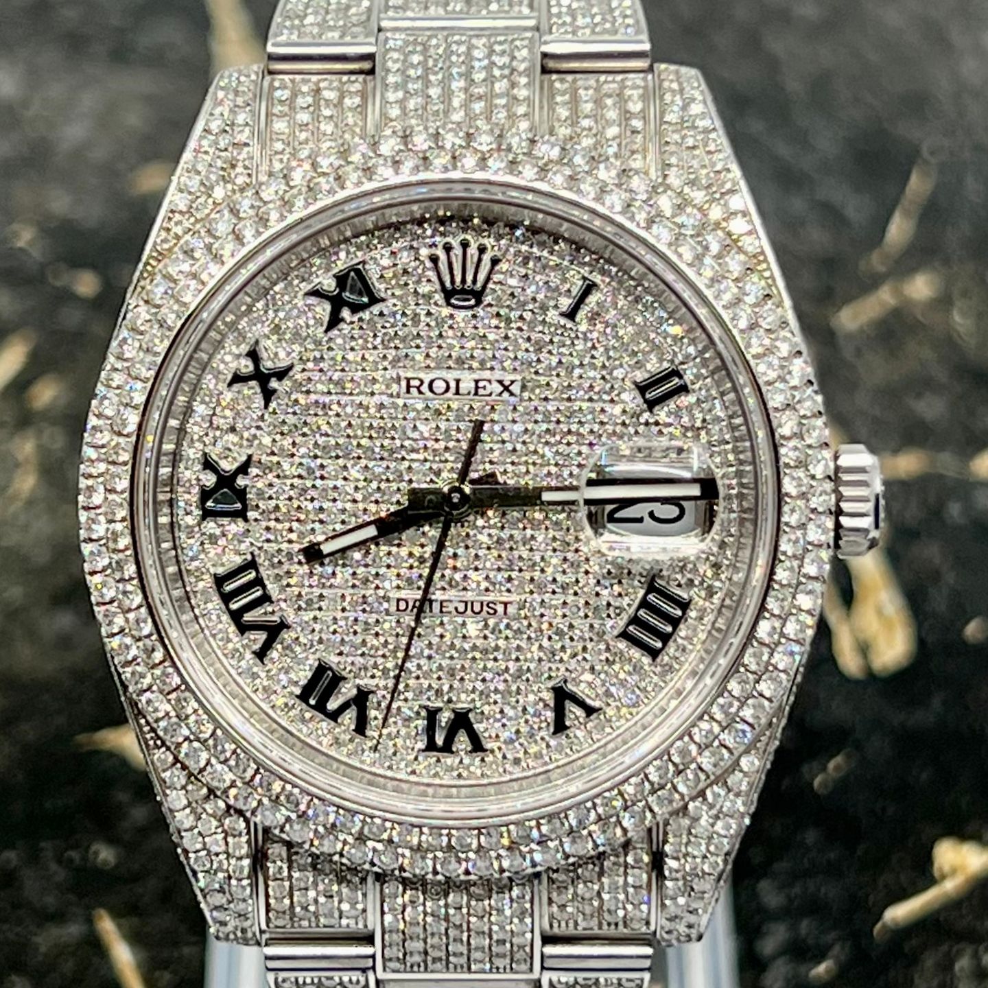 Rolex Datejust 41 126300 (2021) - Diamant wijzerplaat 41mm Staal (2/8)