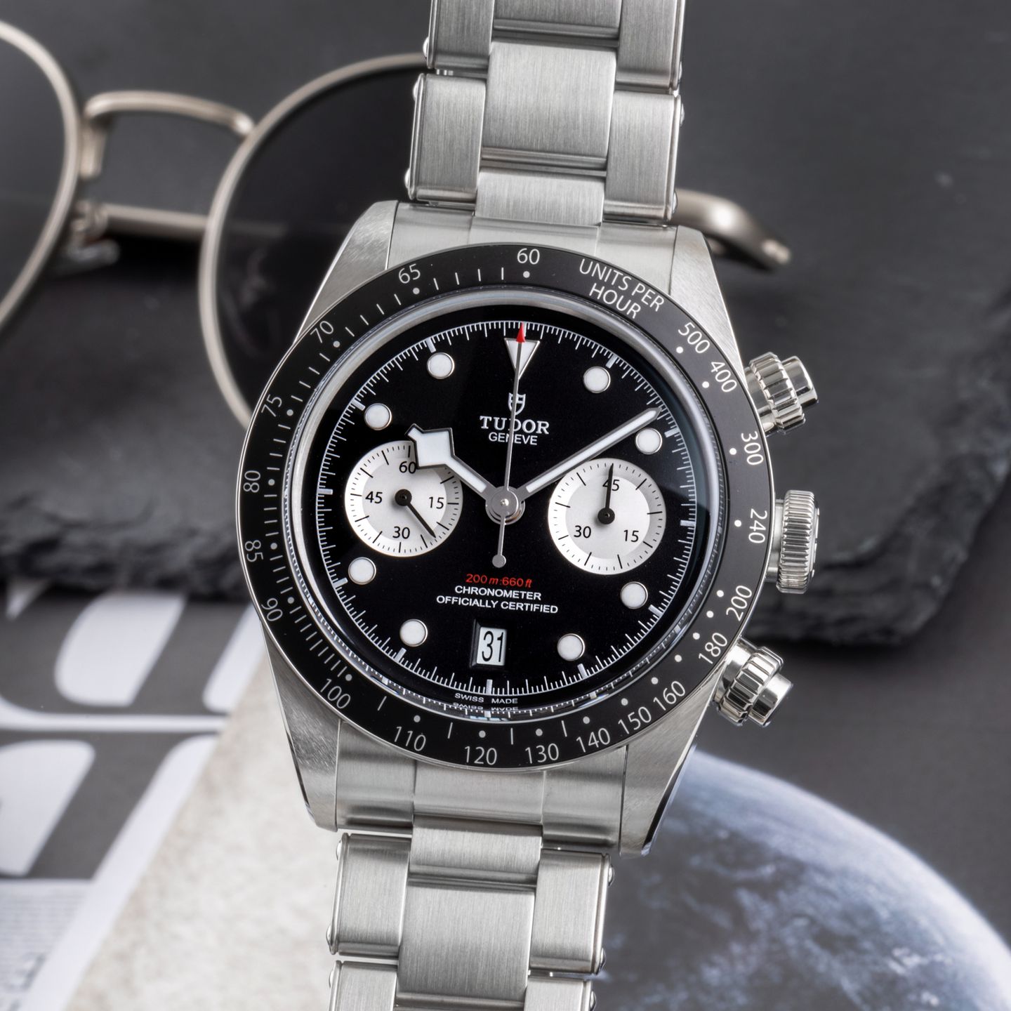 Tudor Black Bay Chrono 79360N (Unknown (random serial)) - 41 mm Steel case (3/8)