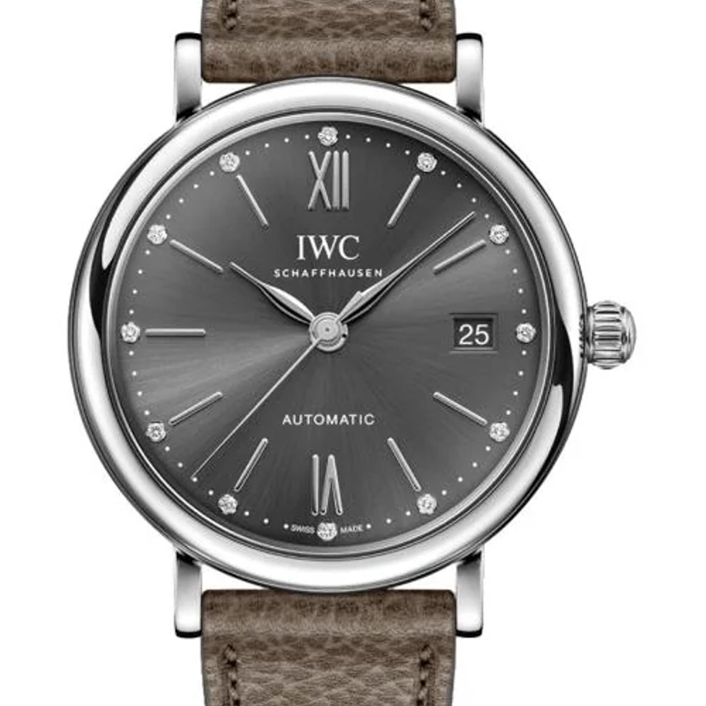 IWC Portofino Automatic IW458603 (2026) - Grijs wijzerplaat 37mm Staal (1/1)