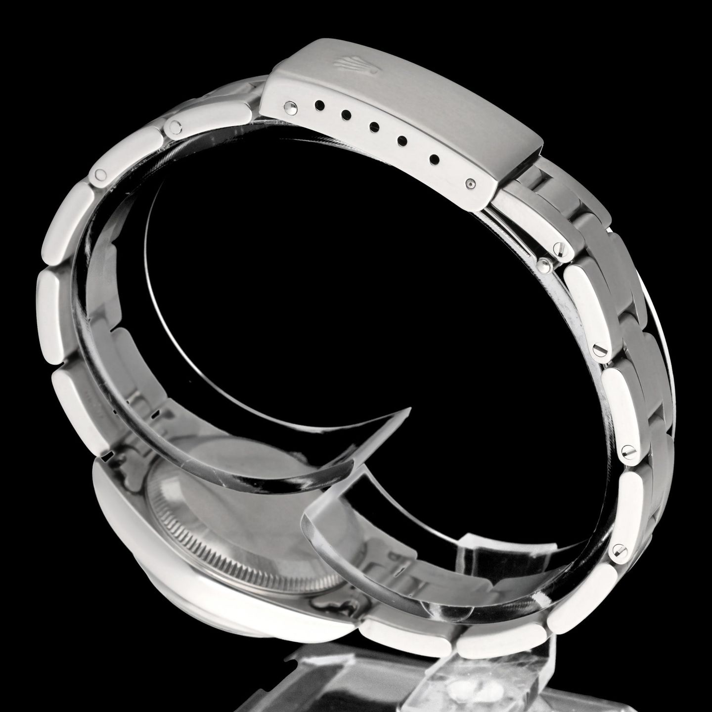 Rolex Oyster Perpetual 76080 (2003) - Silver dial 24 mm Steel case (8/8)