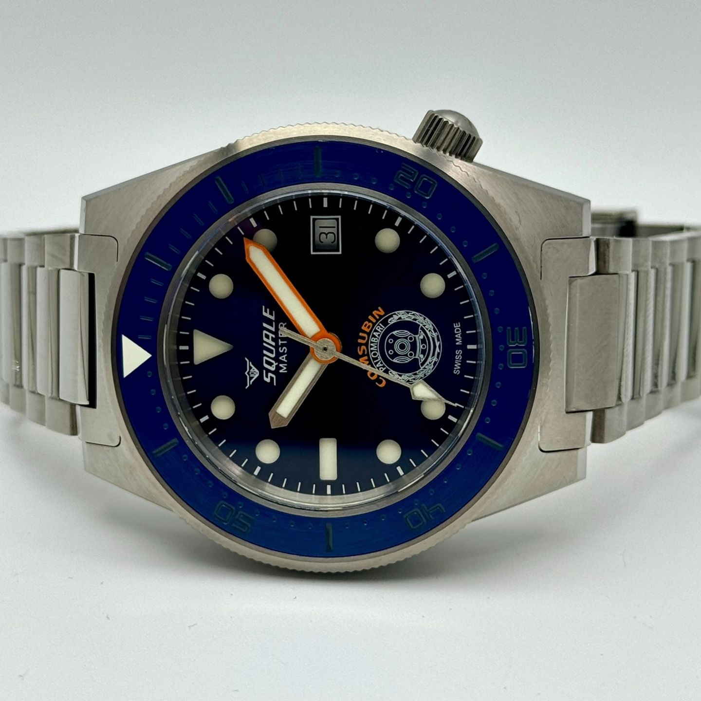 Squale Unknown MASTERGOS (2023) - Blauw wijzerplaat 42mm Titanium (2/10)