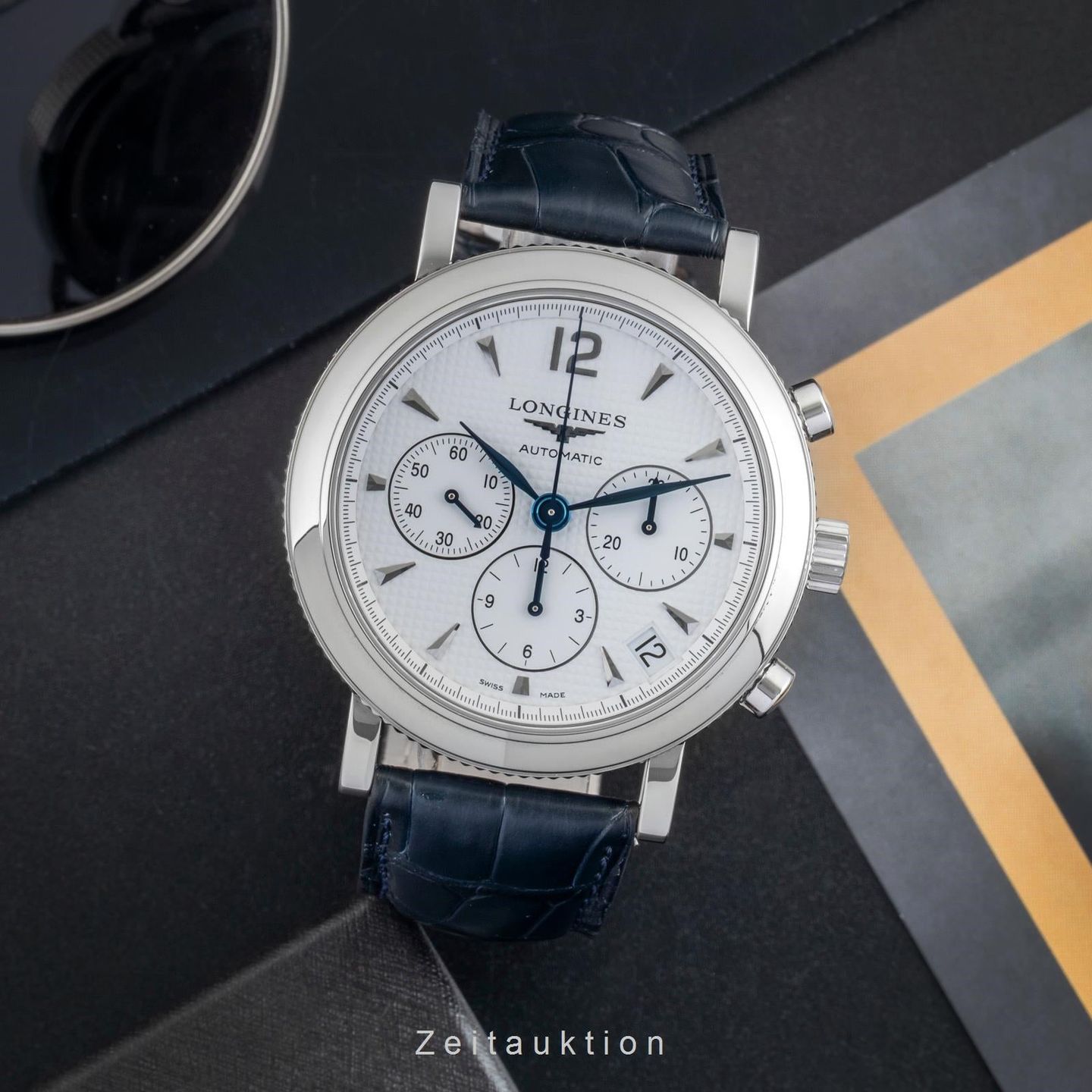 Longines Heritage L2.704.4.16.3 (Onbekend (willekeurig serienummer)) - Wit wijzerplaat 44mm Staal (3/8)
