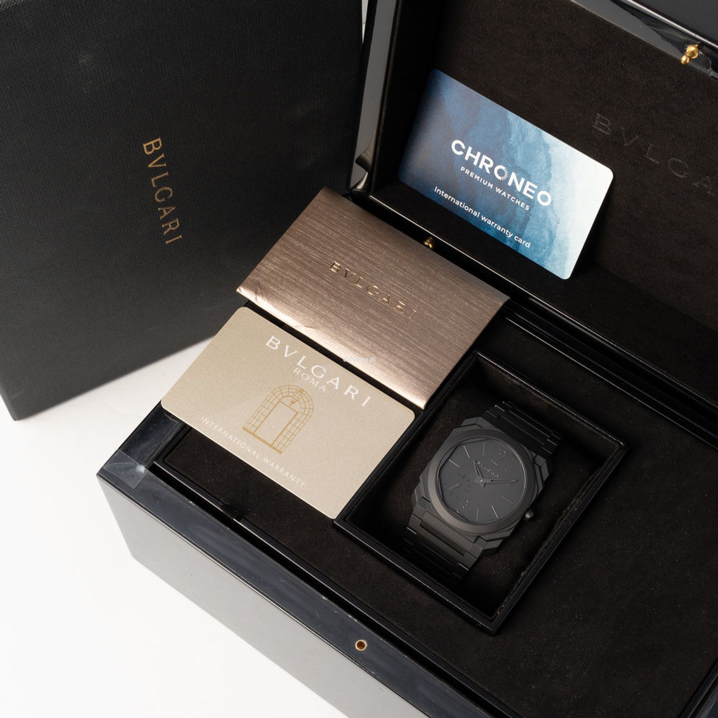 Bulgari Octo 103077 (2020) - Zwart wijzerplaat 40mm Keramiek (8/8)