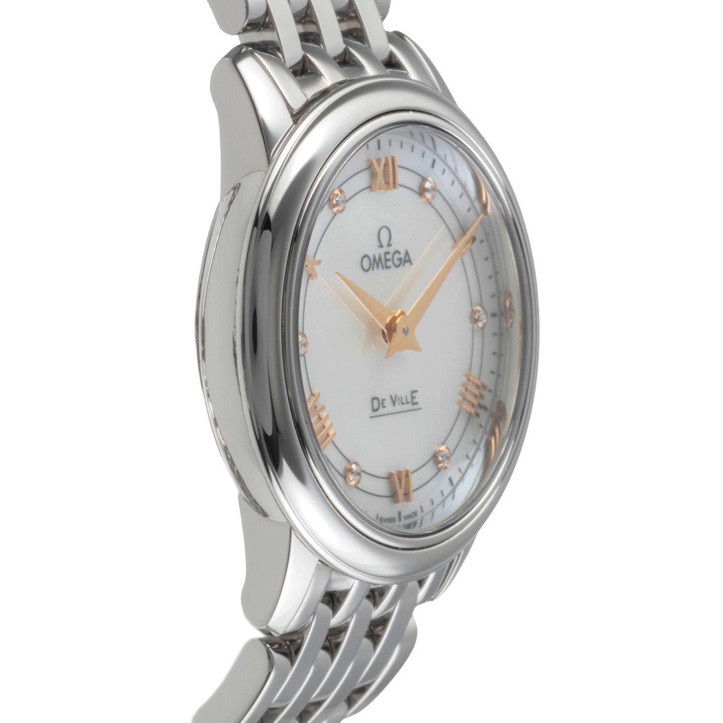 Omega De Ville Prestige 424.10.27.60.55.001 (2019) - Parelmoer wijzerplaat 27mm Staal (7/8)