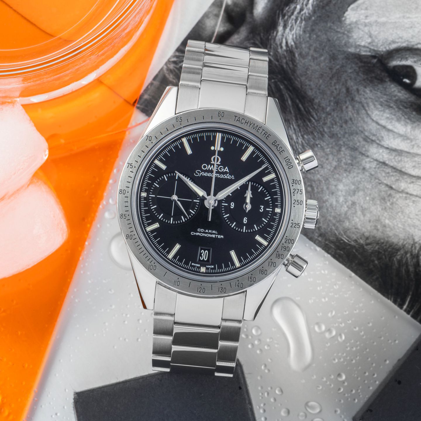 Omega Speedmaster '57 331.10.42.51.01.001 (Unknown (random serial)) - Black dial 42 mm Steel case (1/8)