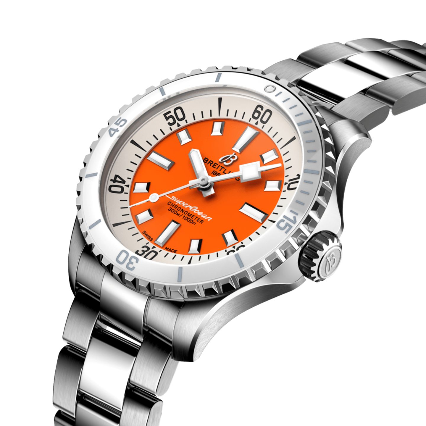 Breitling Superocean A17377211O1A1 (2024) - Orange dial 36 mm Steel case (2/5)