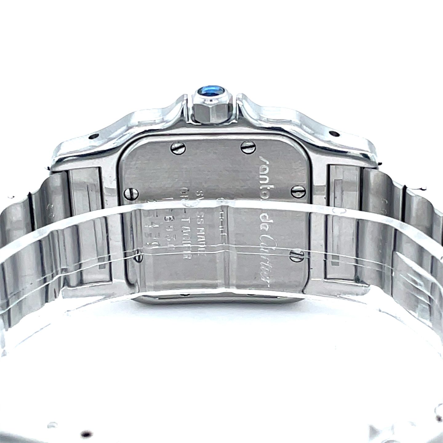 Cartier Santos 166930 (Unknown (random serial)) - White dial 24 mm Gold/Steel case (6/8)