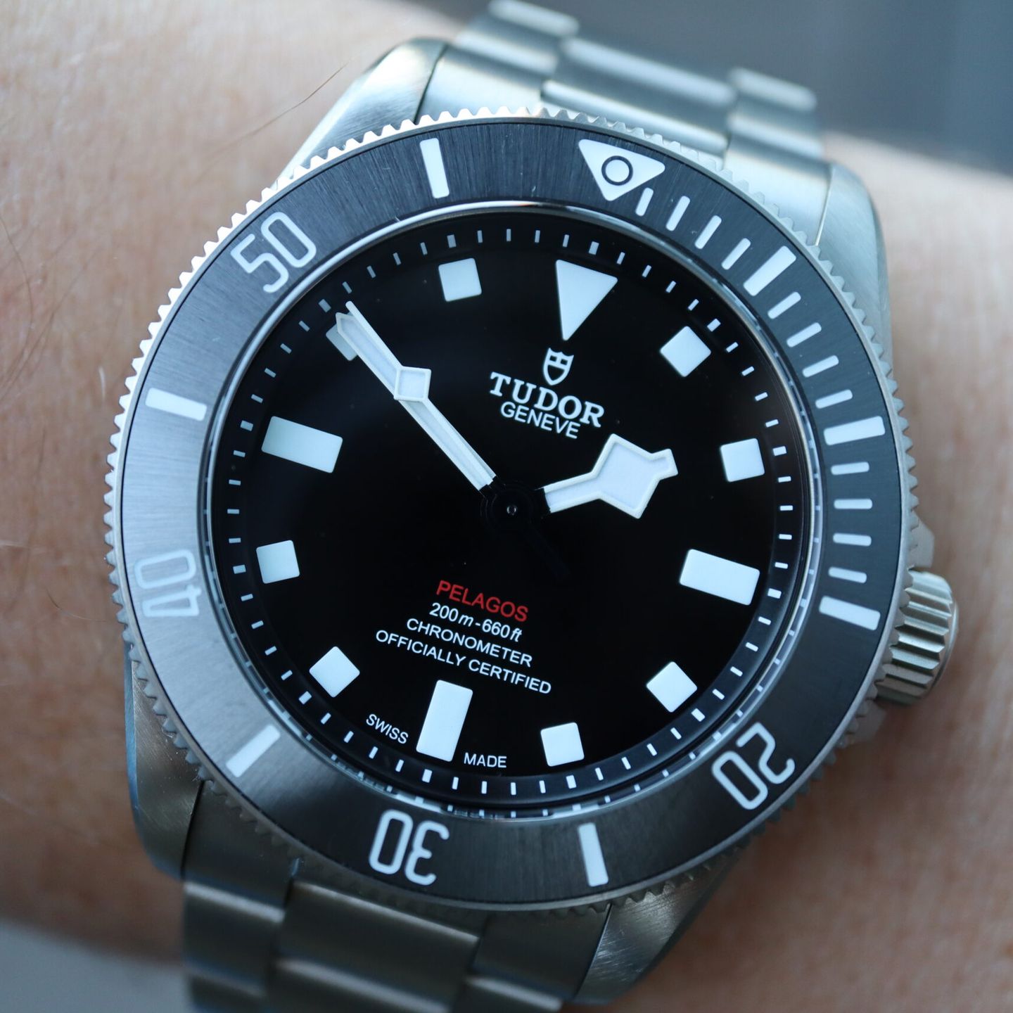 Tudor Pelagos 25407N (2024) - Zwart wijzerplaat 39mm Titanium (1/8)